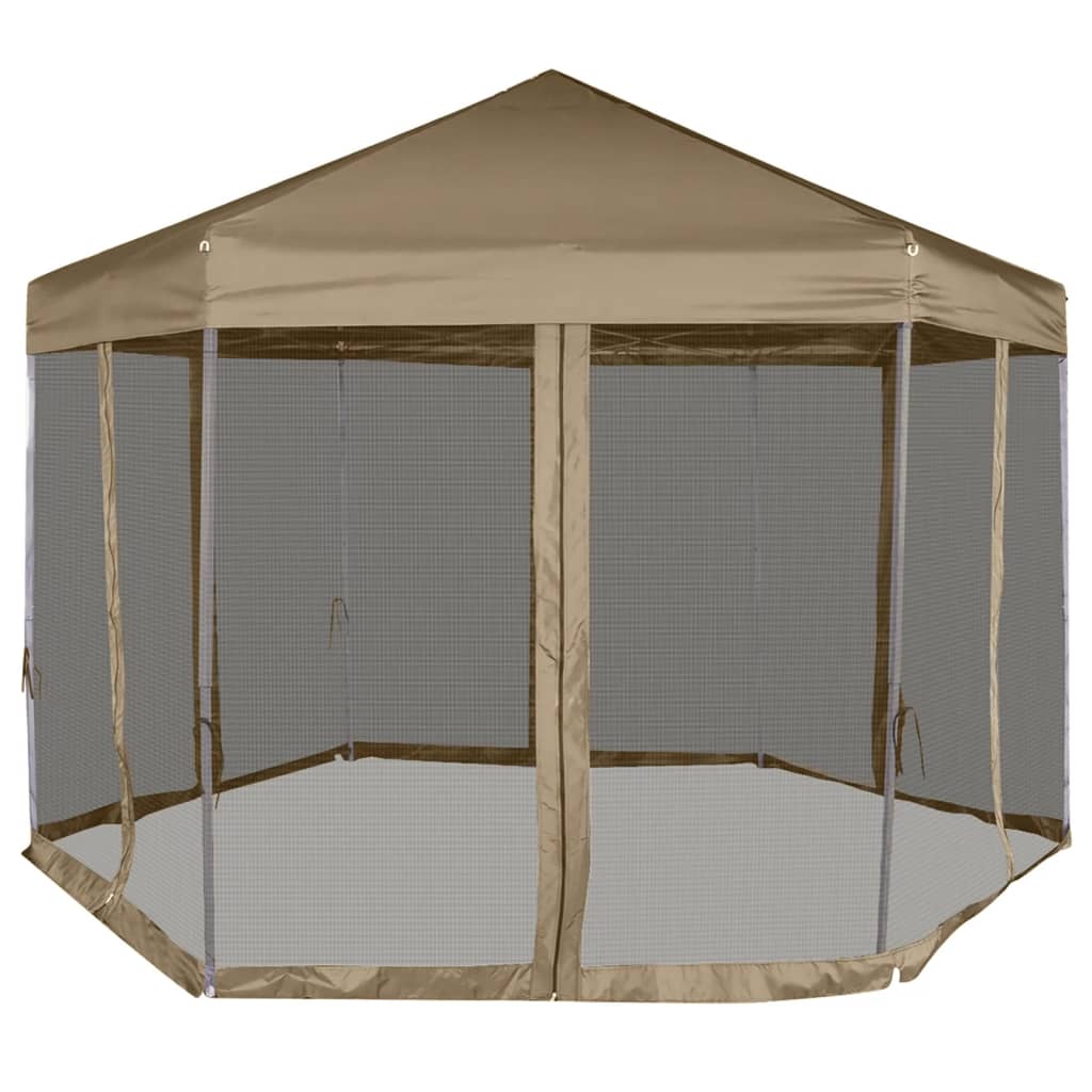 Partytent Met Wanden Zeshoekig 3,6X3,1 M 220 G/M²