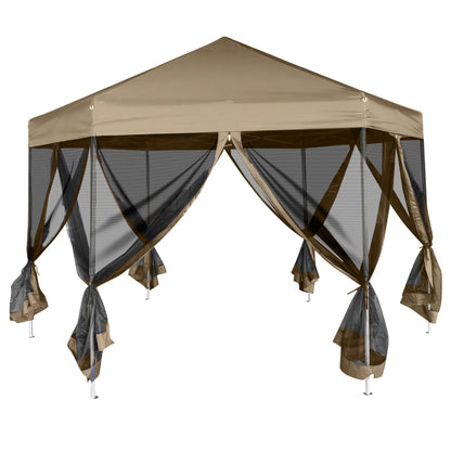 Partytent Met Wanden Zeshoekig 3,6X3,1 M 220 G/M²