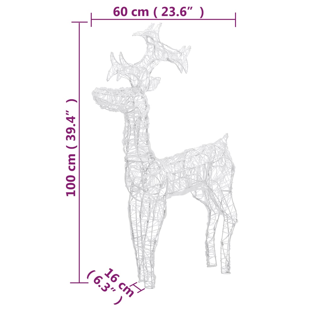 Kerstversiering Rendier Acryl