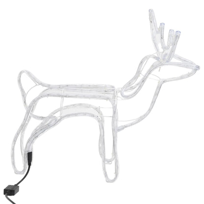 Kerstfiguur Rendier 60X30X60 Cm Warmwit