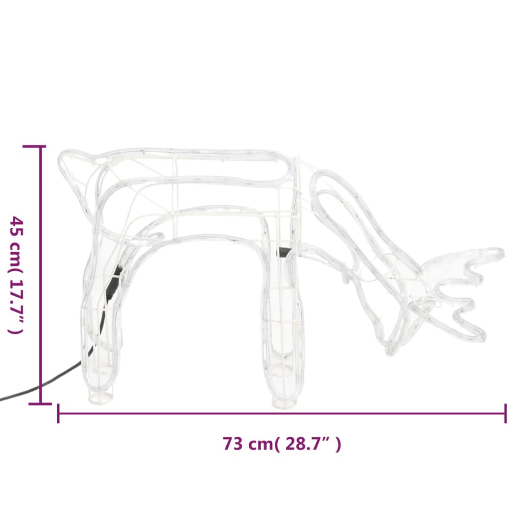 Kerstfiguur Rendier 73X31X45 Cm Koudwit