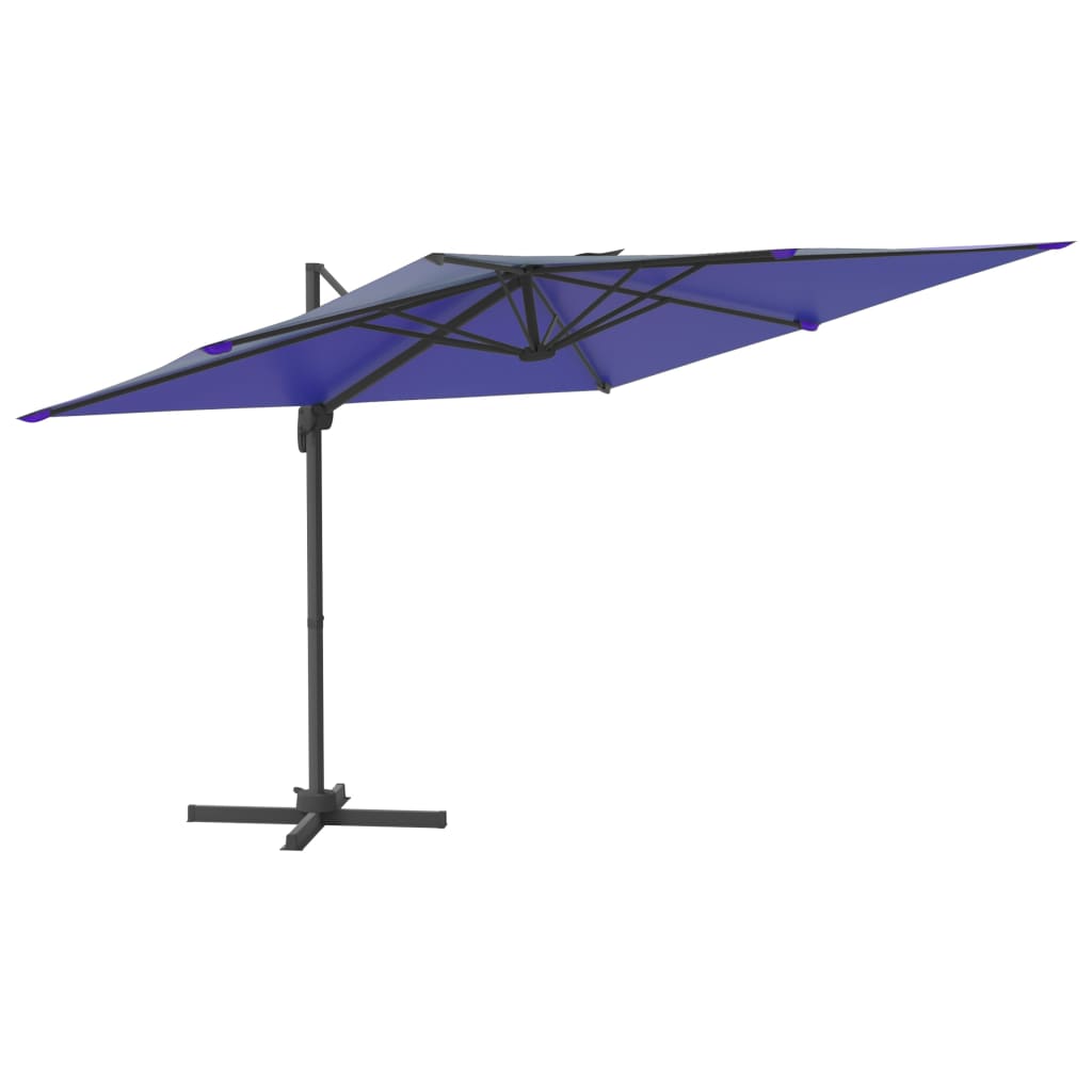 Zweefparasol Met Led-Verlichting 400X300 Cm Azuurblauw