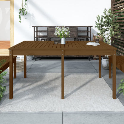 Tuintafel 121X82,5X76 Cm Massief Grenenhout Honingbruin