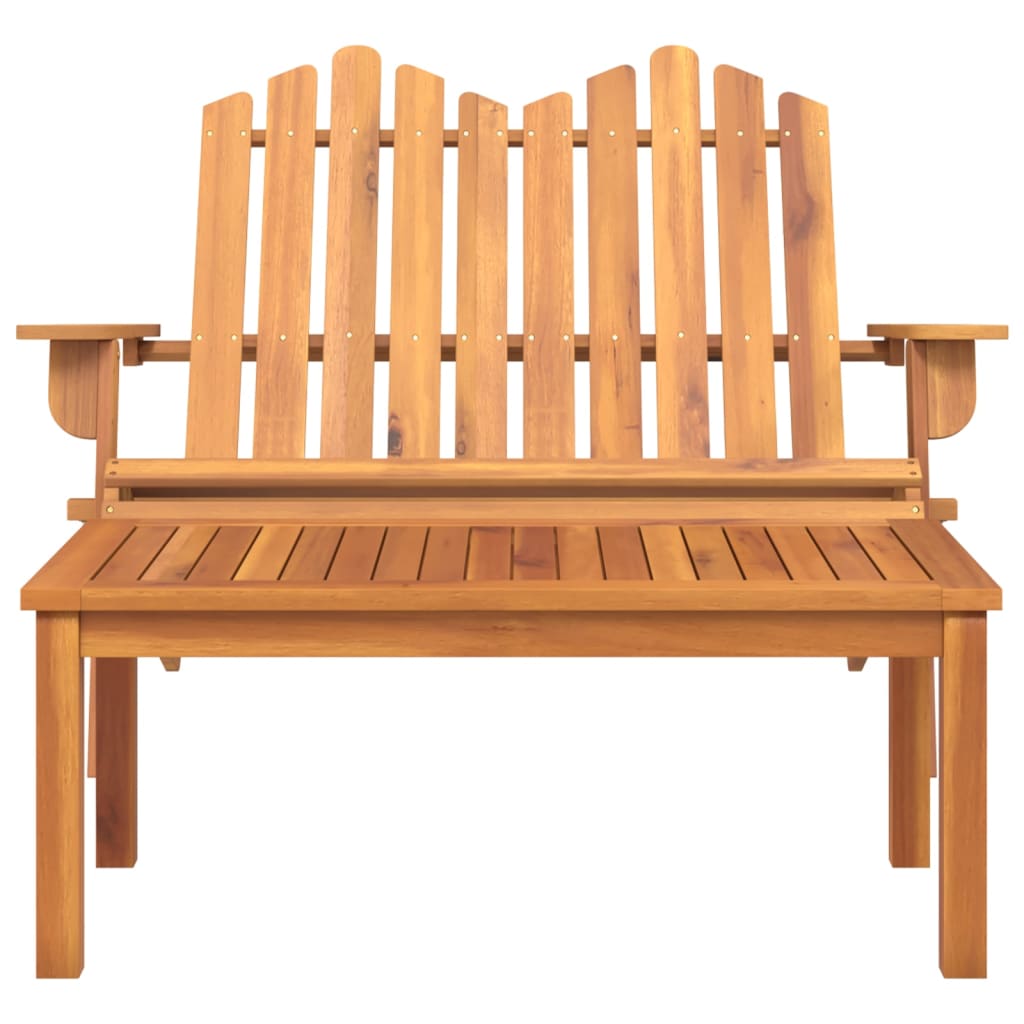2-Delige Loungeset Adirondack Massief Acaciahout Naturel