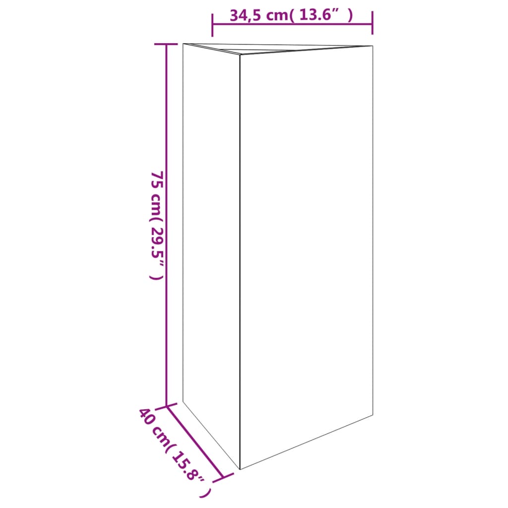 Plantenbak 40X34,5X75 Cm Cortenstaal