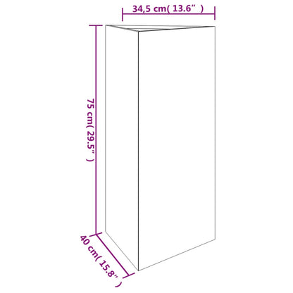 Plantenbak 40X34,5X75 Cm Cortenstaal