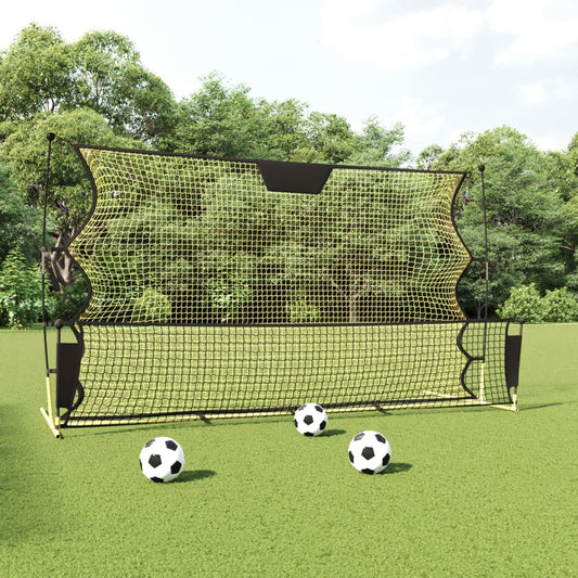 Voetbal Reboundnet 183X85X120 Cm Polyester Zwart En Geel