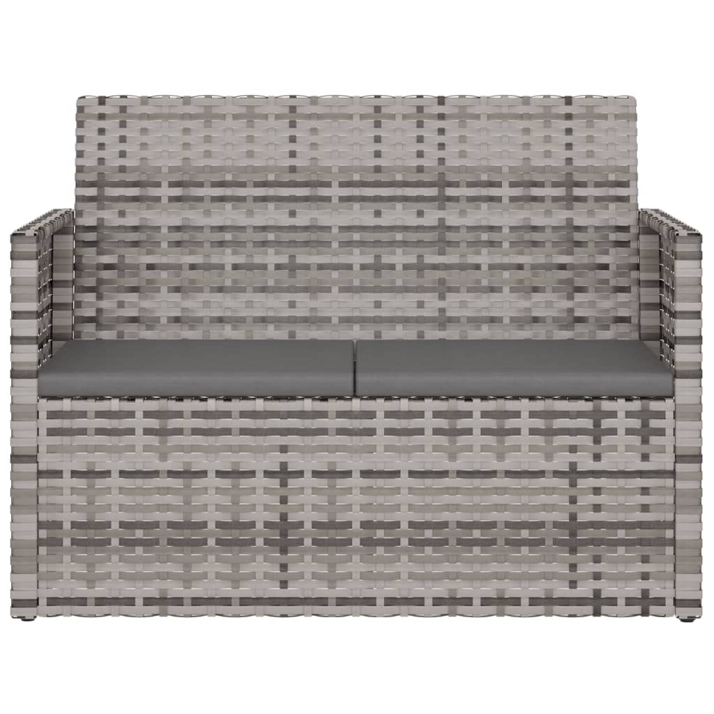 Tuinbank Met Kussens 105 Cm Poly Rattan