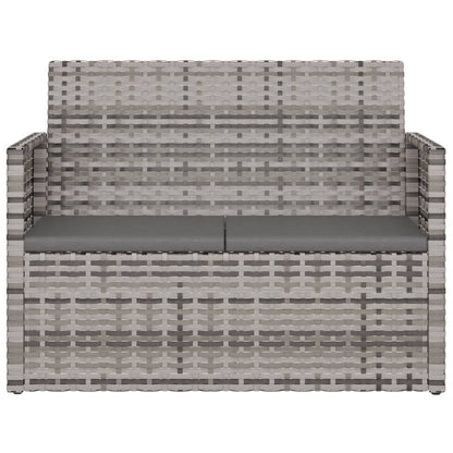 Tuinbank Met Kussens 105 Cm Poly Rattan