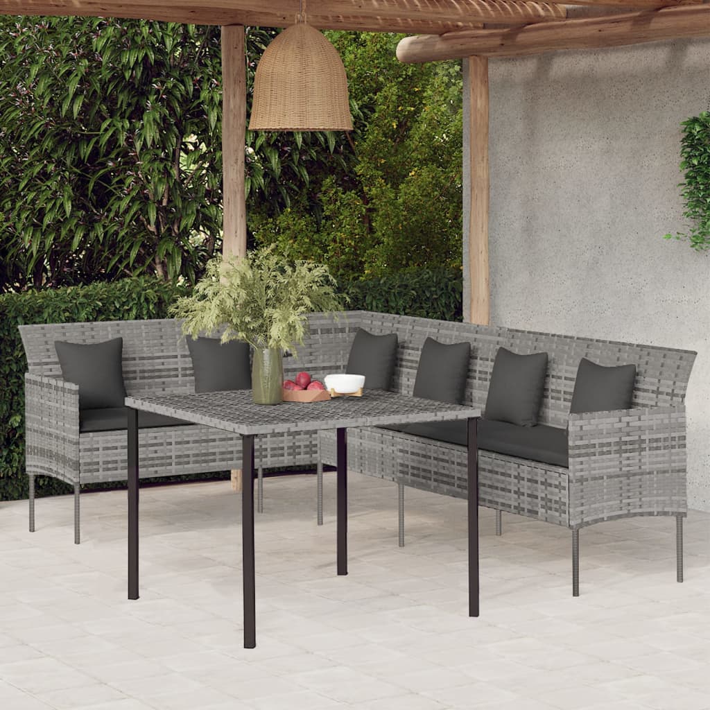 Tuinset Met Kussens Poly Rattan