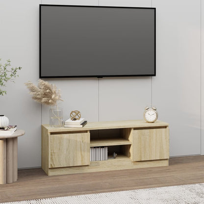 Tv-Meubel 102X30X36 Cm Bewerkt Hout Kleurig