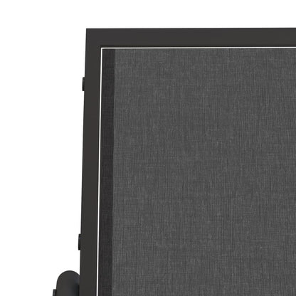 Schuifbank Tuin 120,5X76X86,5 Cm Textielfolie En Staal