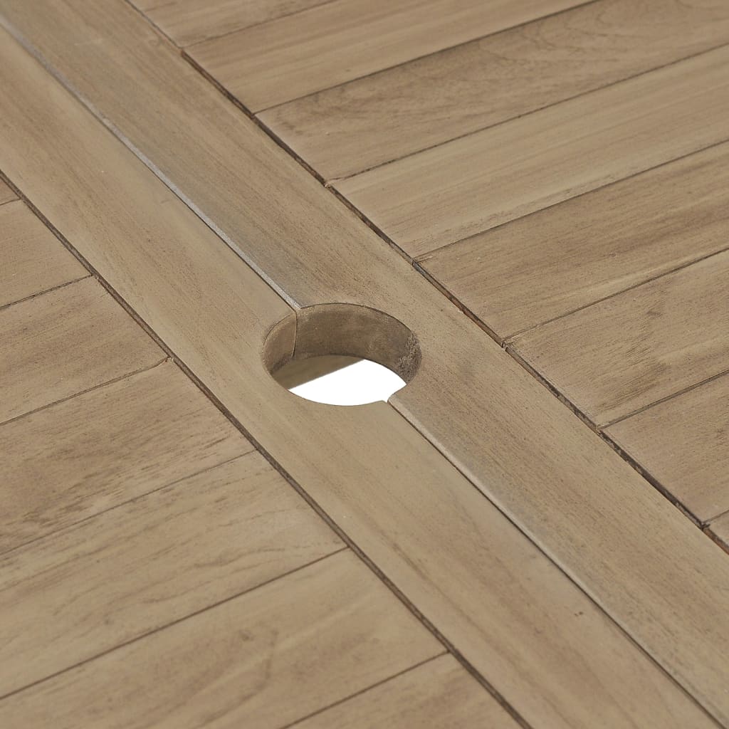 Tuintafel Inklapbaar 120X70X75 Cm Massief Teakhout