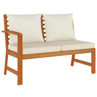 4-Delige Tuinset Met Kussens Massief Acaciahout