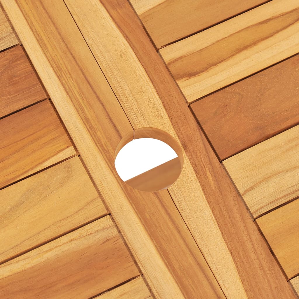 7-Delige Tuinset Massief Teakhout