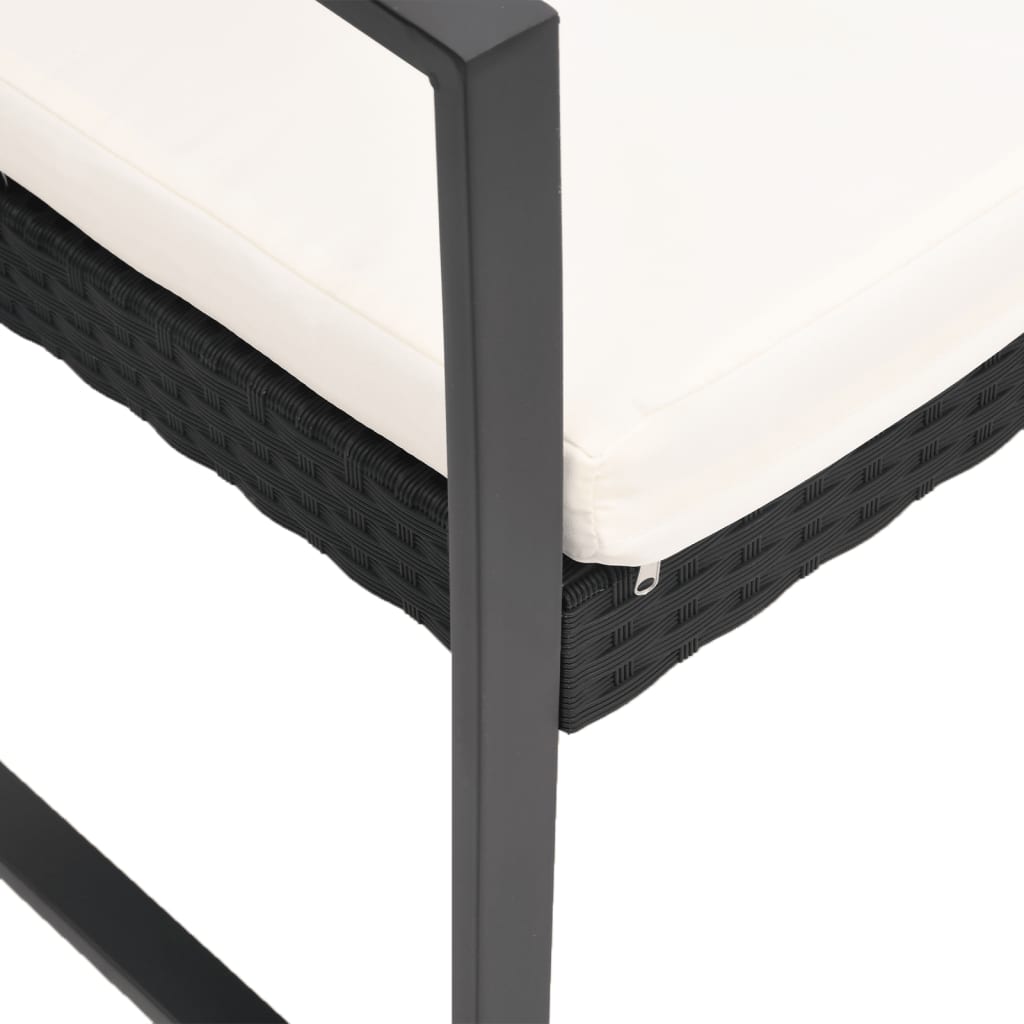 Tuinbank 2-Zits Met Kussens Polypropeen Rattan