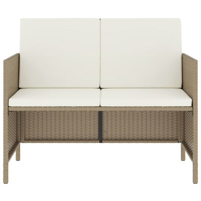 6-Delige Tuinset Met Kussens Poly Rattan