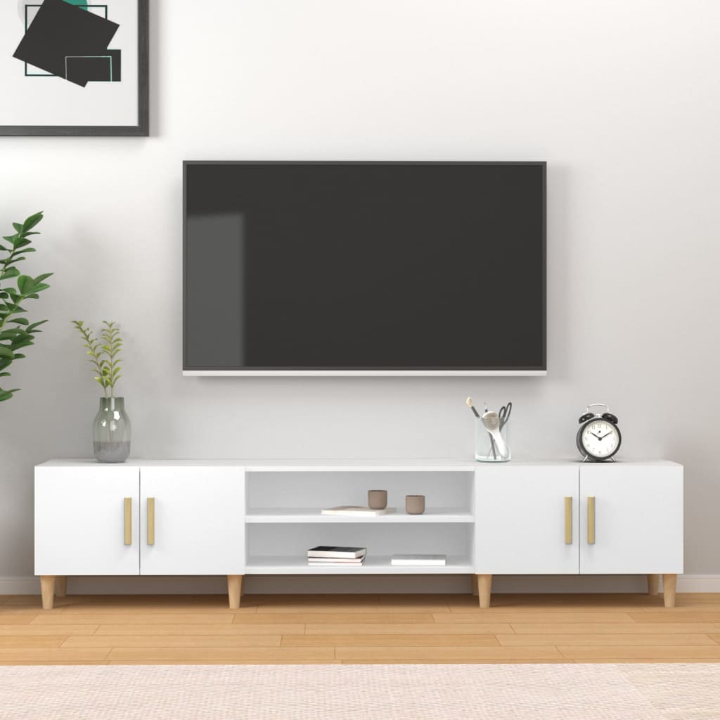 Tv-Meubel 180X31,5X40 Cm Bewerkt Hout Kleurig