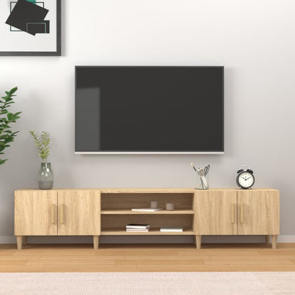 Tv-Meubel 180X31,5X40 Cm Bewerkt Hout Kleurig