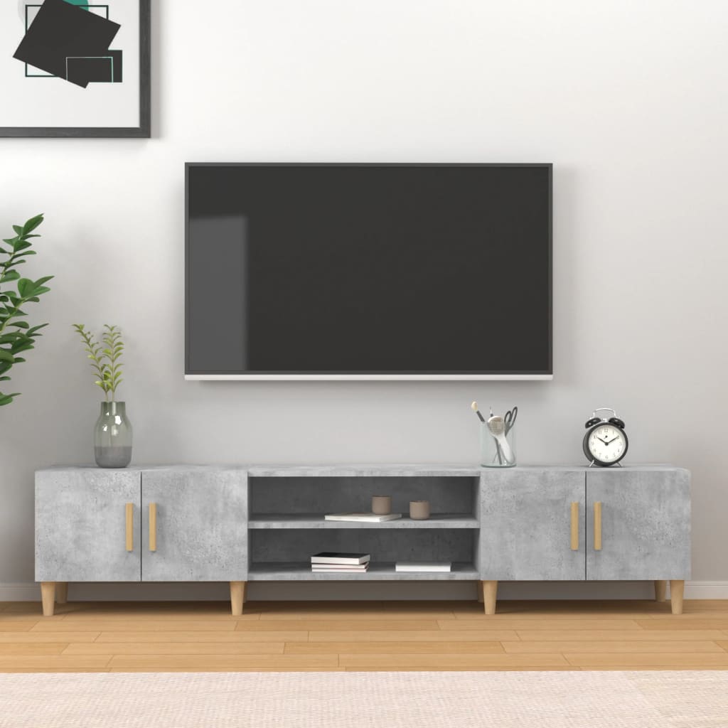 Tv-Meubel 180X31,5X40 Cm Bewerkt Hout Kleurig