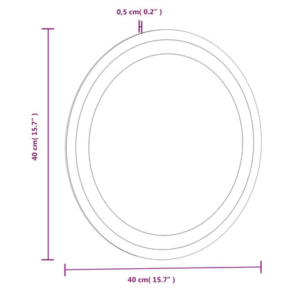 Badkamerspiegel Led Rond 40 Cm