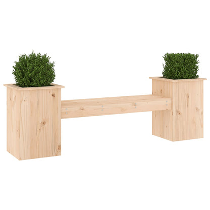 Bankje Met Plantenbakken 184,5X39,5X56,5 Cm Grenenhout
