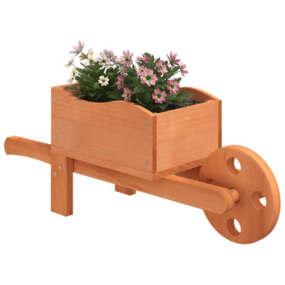 Plantenbakken Kruiwagen 2 St 47X15X19 Cm Massief Vurenhout