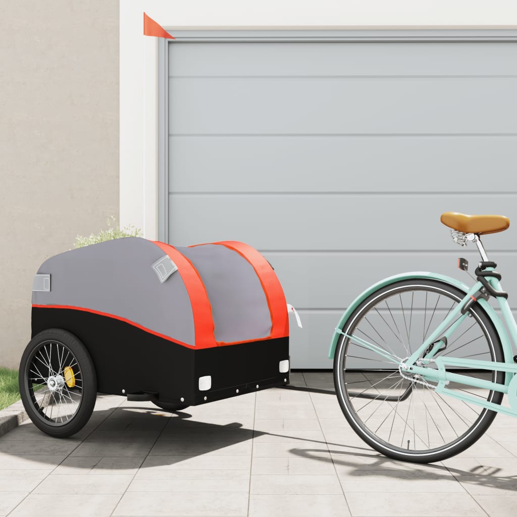 Fietstrailer 45 Kg Ijzer Zwart En