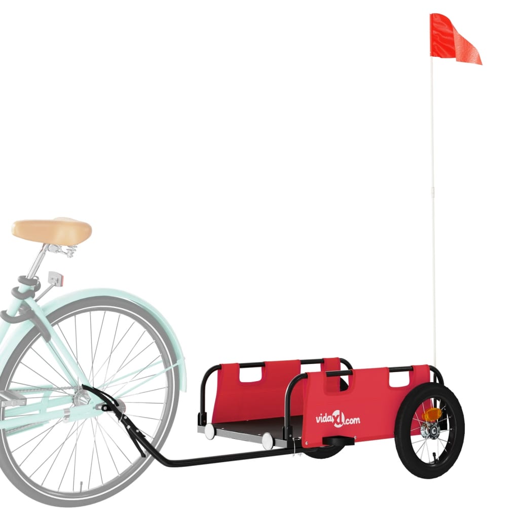 Fietskar Oxfordstof En Ijzer Rood