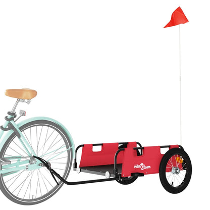 Fietskar Oxfordstof En Ijzer Rood