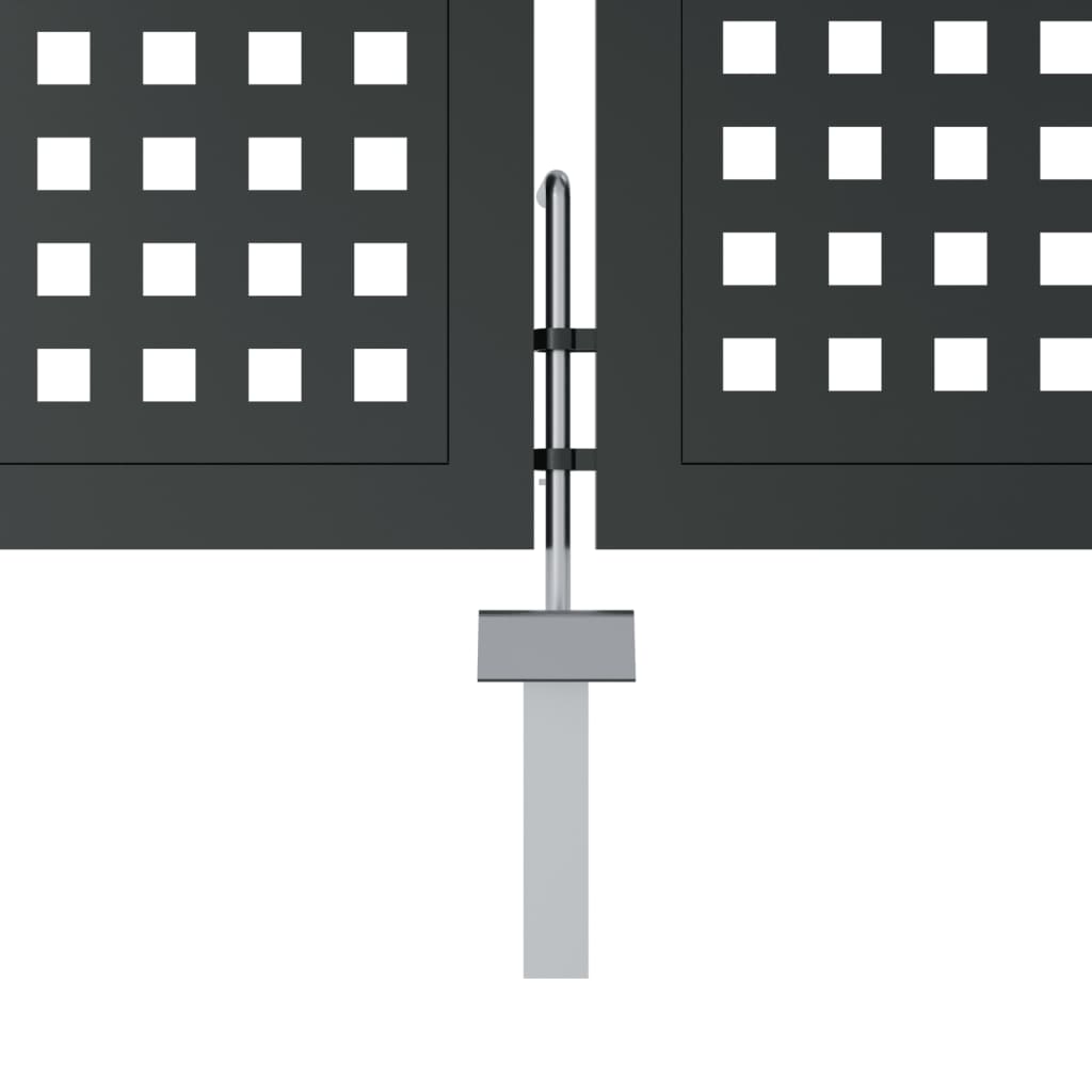 Poort 300X175 Cm Staal Antracietkleurig