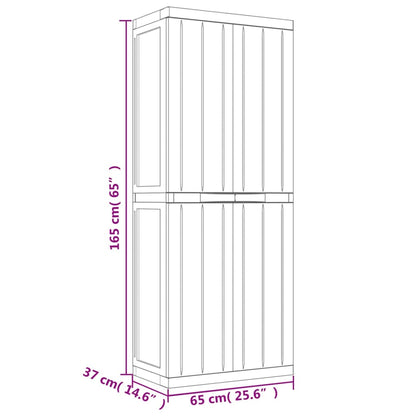 Tuinkast 65X37X165 Cm Polypropeen