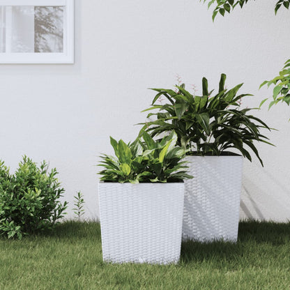 Plantenbak Met Uitneembare Bak Rattan-Look 21/ Pp