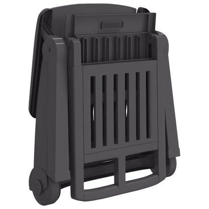 Ligbed Met Wielen Inklapbaar Pp Kleurig