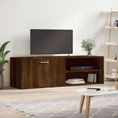 Tv-Meubel 120X34X37 Cm Bewerkt Hout Eikenkleurig