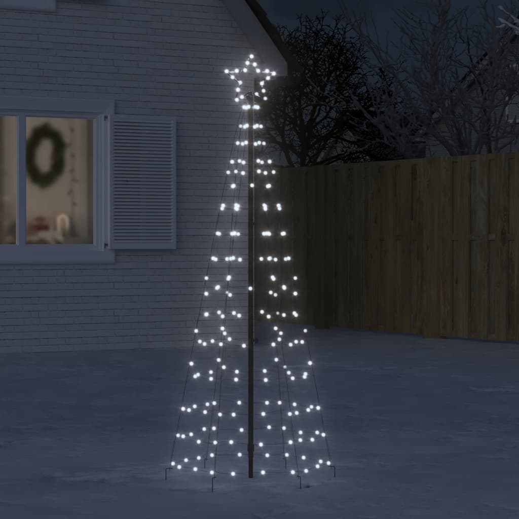 Led-Kerstboom Met Spikes 1534 Leds Koud Wit Koudwit