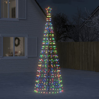 Led-Kerstboom Met Spikes 1534 Led's Kleurrijk Multikleur