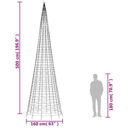 Lichtkegel Aan Vlaggenmast 1534 Te Led's