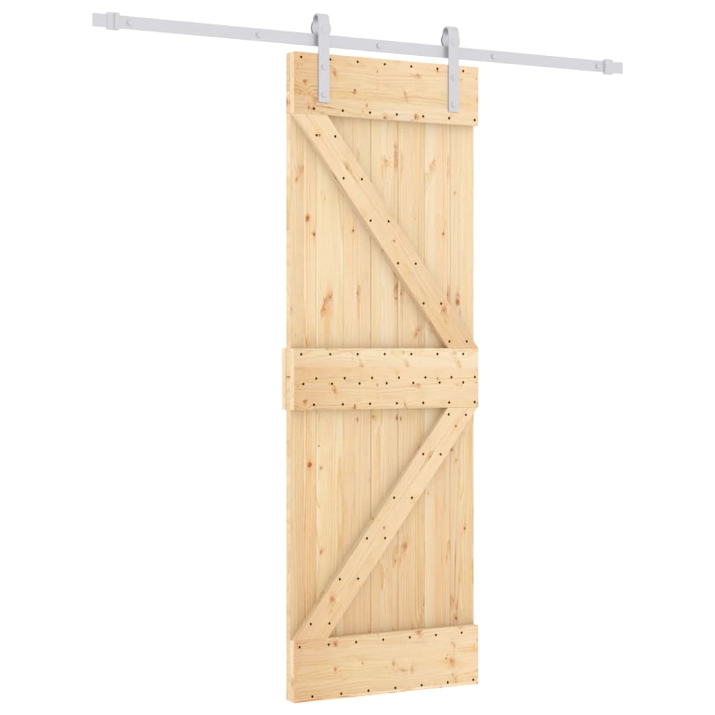 Schuifdeur Met Beslag 70X210 Cm Massief Grenenhout