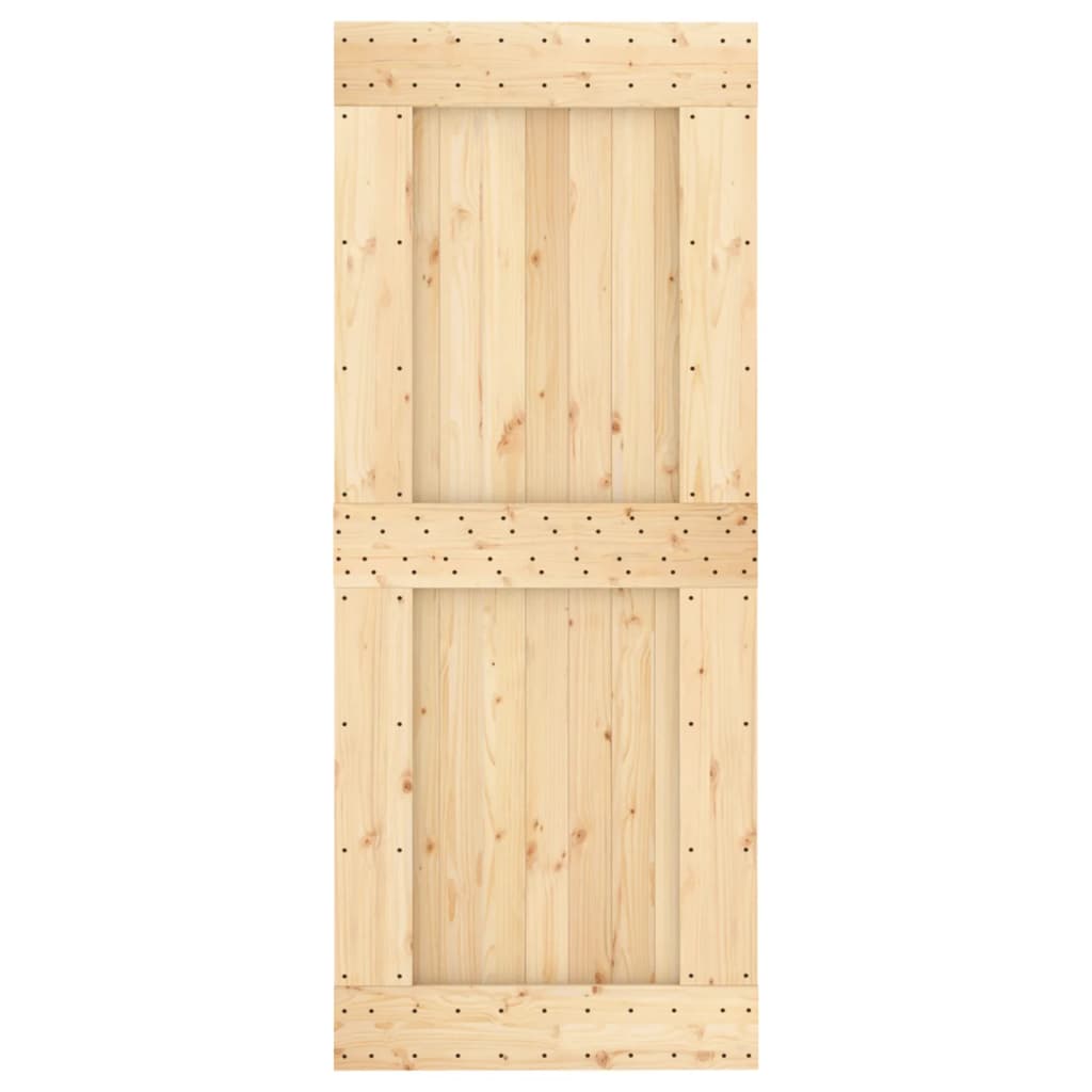 Schuifdeur Met Beslag 85X210 Cm Massief Grenenhout