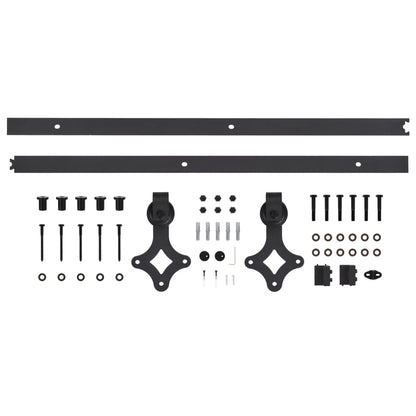 Schuifdeur Met Beslag 85X210 Cm Massief Grenenhout