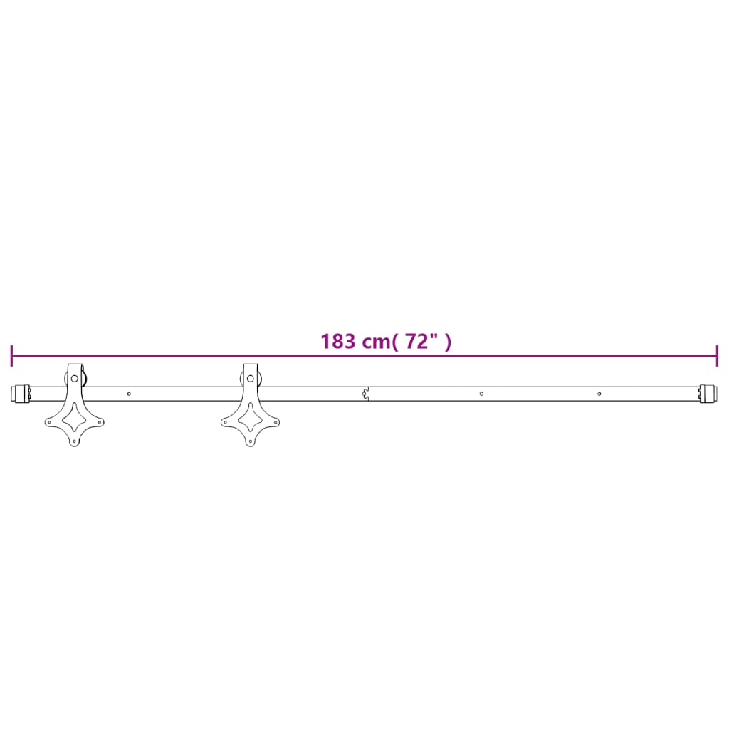 Schuifdeur Met Beslag 85X210 Cm Massief Grenenhout