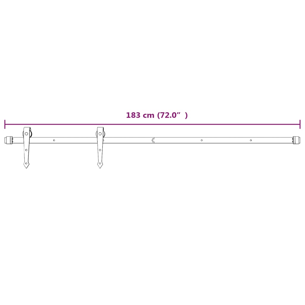 Schuifdeur Met Beslag 70X210 Cm Massief Grenenhout