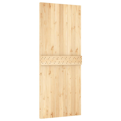 Schuifdeur Met Beslag 85X210 Cm Massief Grenenhout