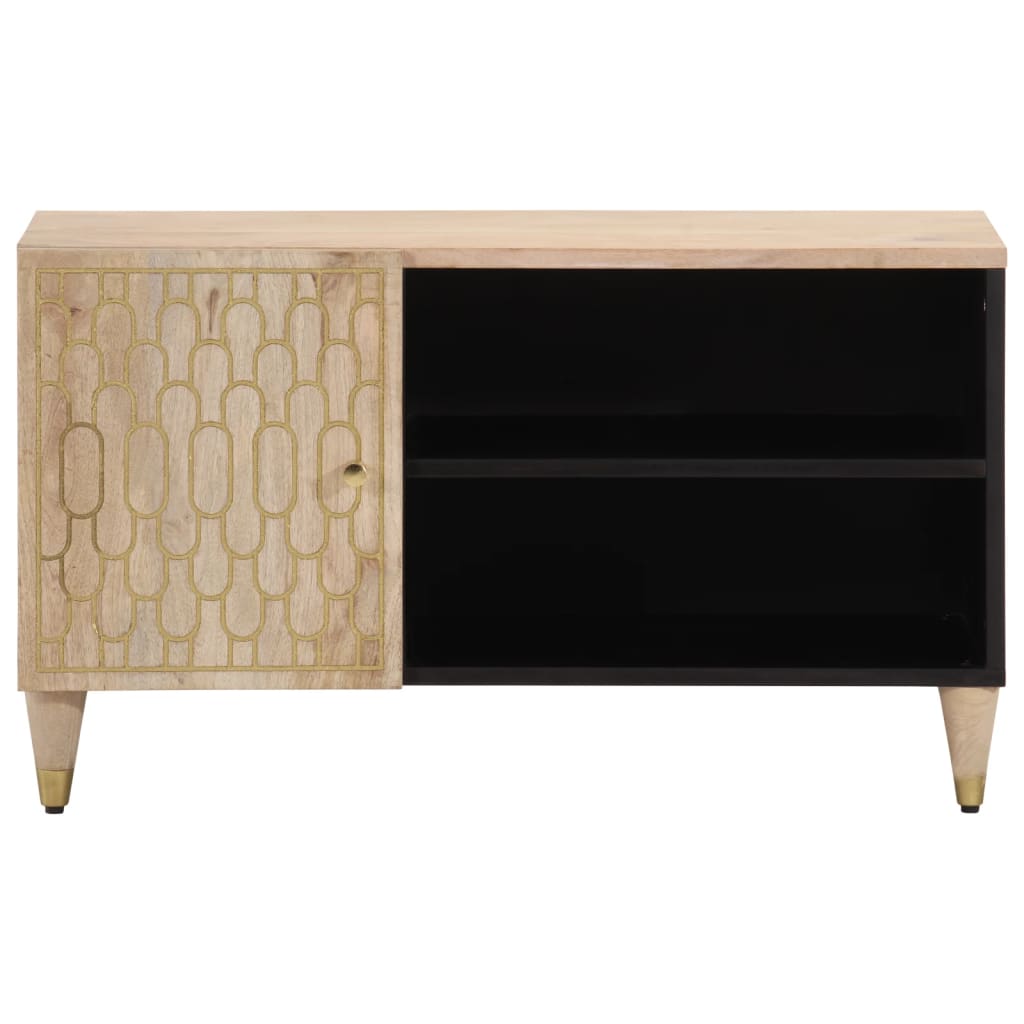 Tv-Meubel 80X31X46 Cm Massief Mangohout