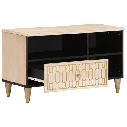 Tv-Meubel 80X33X46 Cm Massief Mangohout