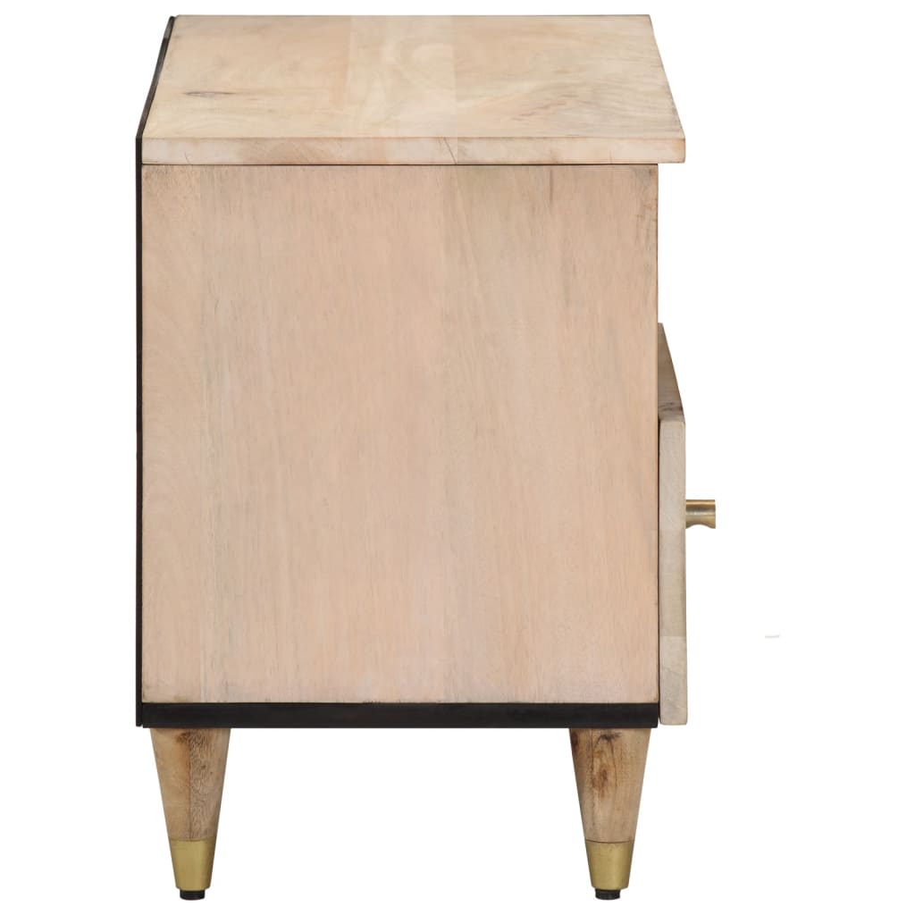 Tv-Meubel 80X33X46 Cm Massief Mangohout