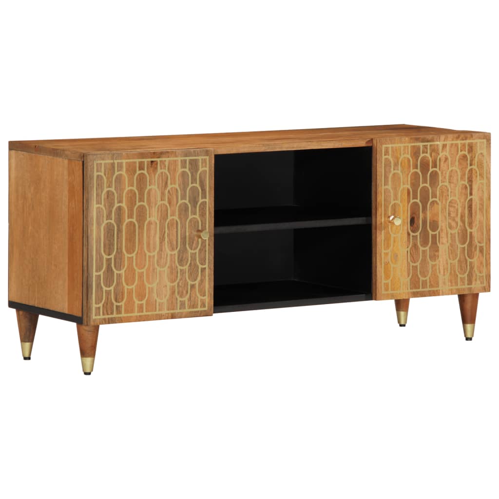 Tv-Meubel 105X33X46Cm Massief Mangohout