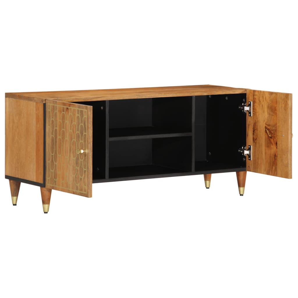 Tv-Meubel 105X33X46Cm Massief Mangohout