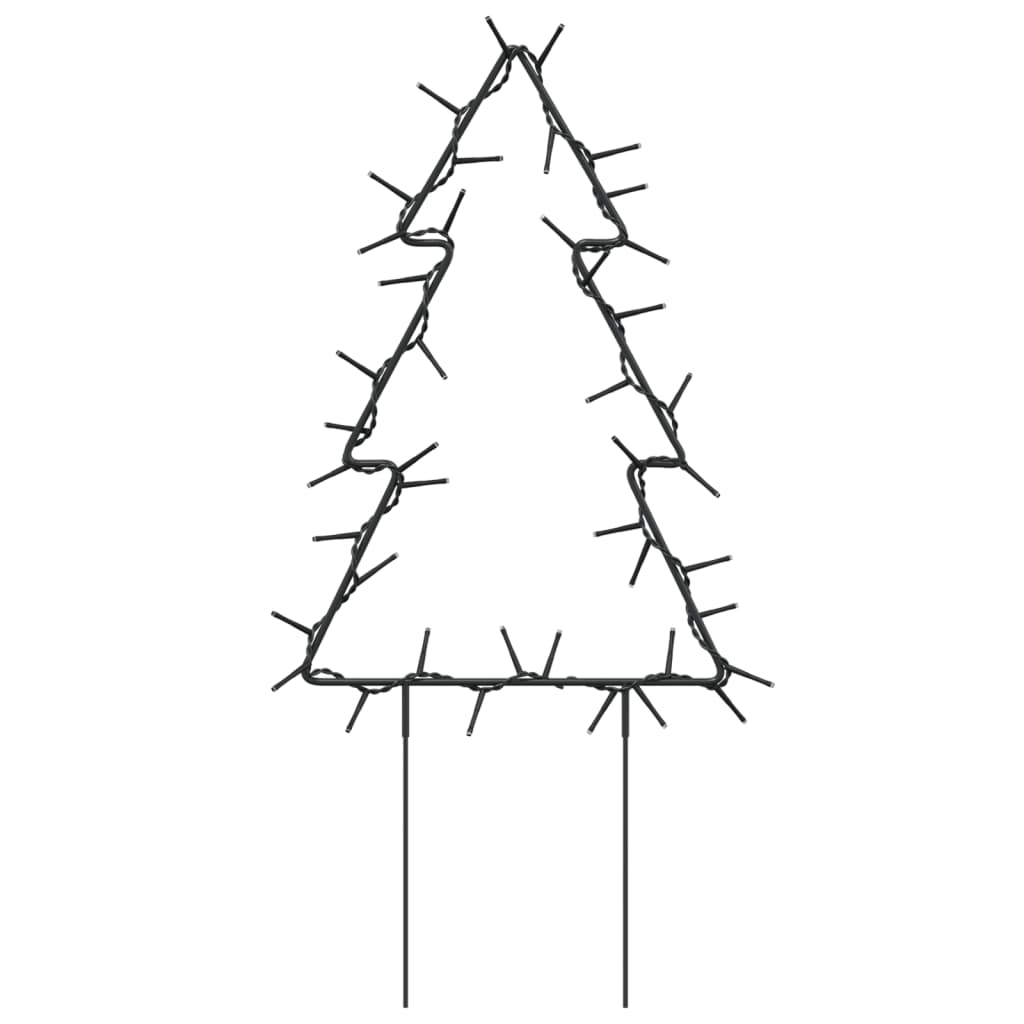 Kerstverlichting Kerstboom Met Grondpinnen 50 Led's 30 Cm Zwart